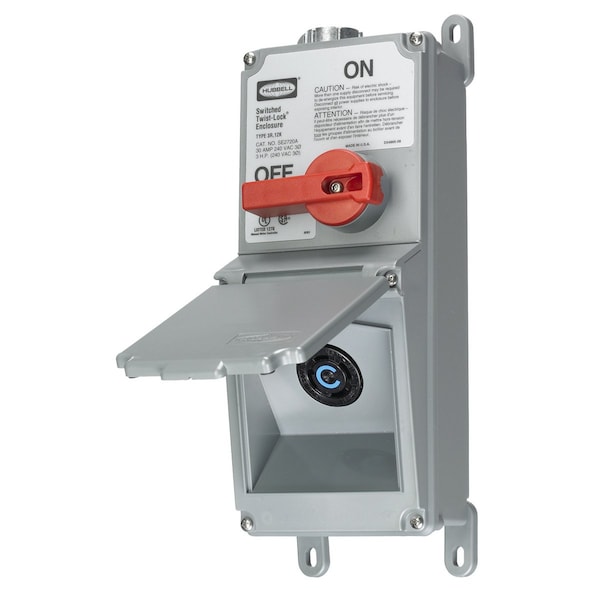 Safety Switch, Three Phase, nema 3R, 12K, Indoor/Outdoor, Lever